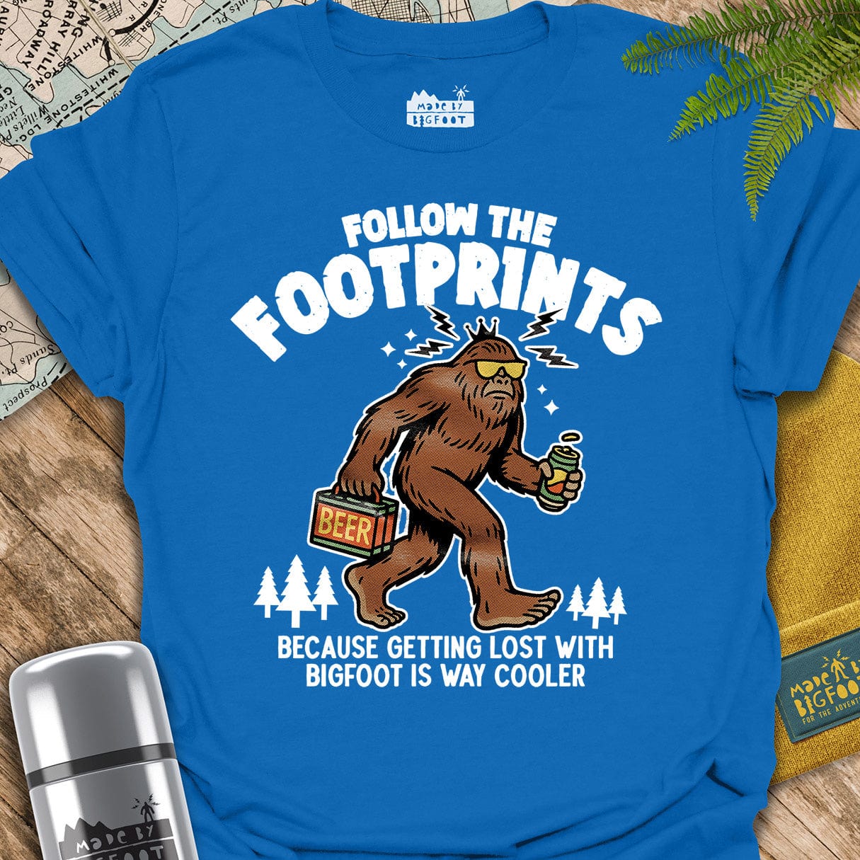 Follow The Footprint. Because Getting Lost With Bigfoot Is Way Cooler