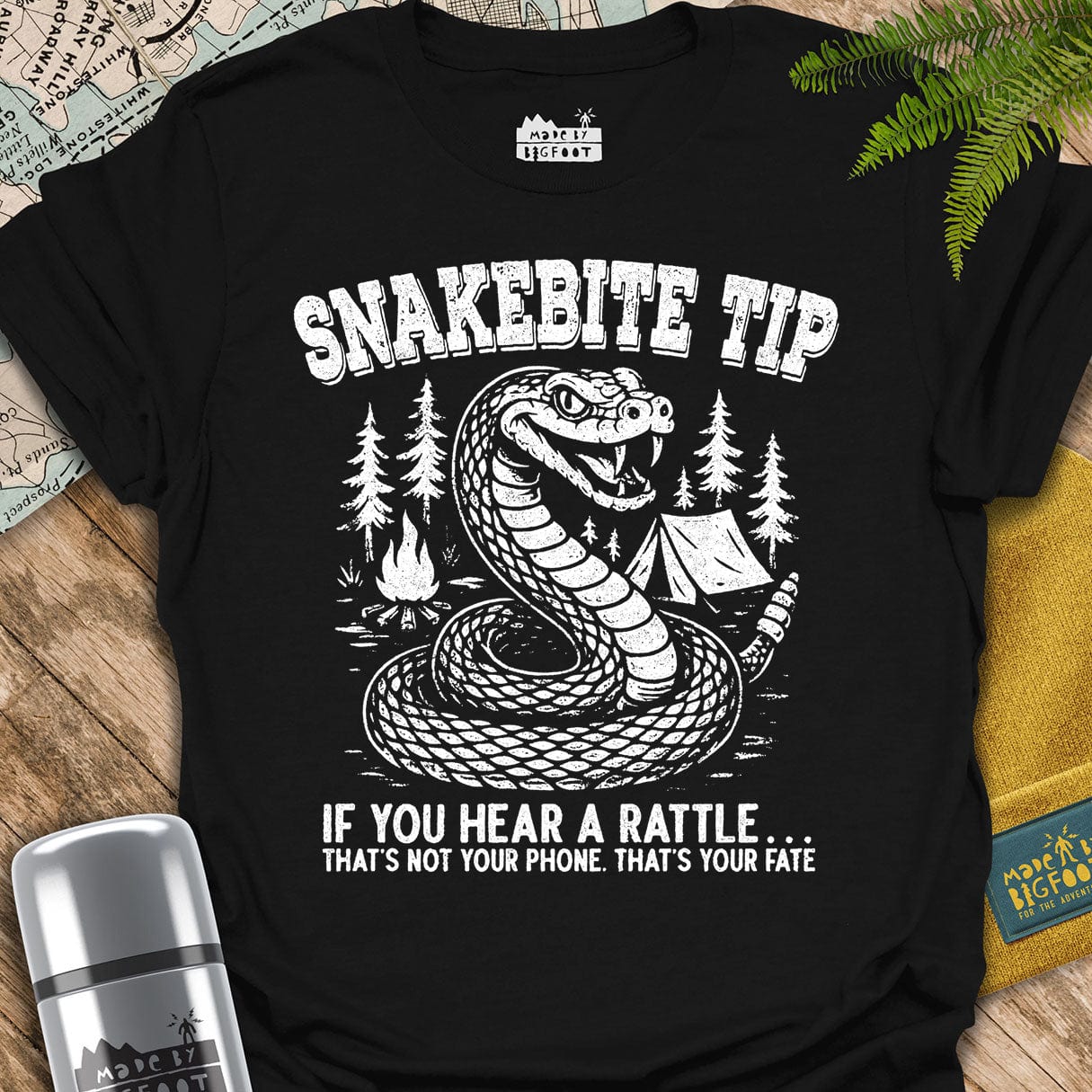 Snakebite Tip. If You Hear A Rattle. That's Not Your Phone. That's Your Fate.