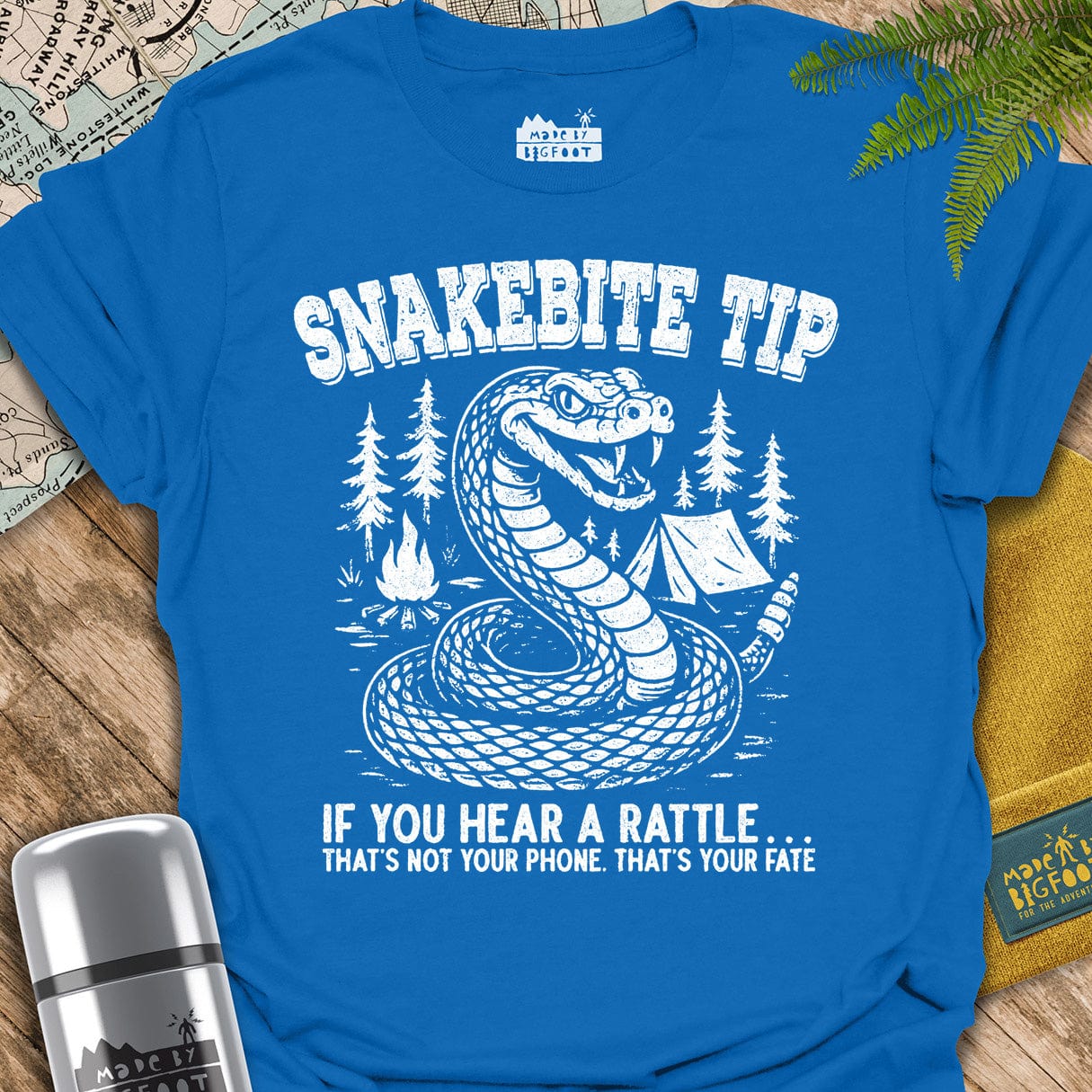 Snakebite Tip. If You Hear A Rattle. That's Not Your Phone. That's Your Fate.