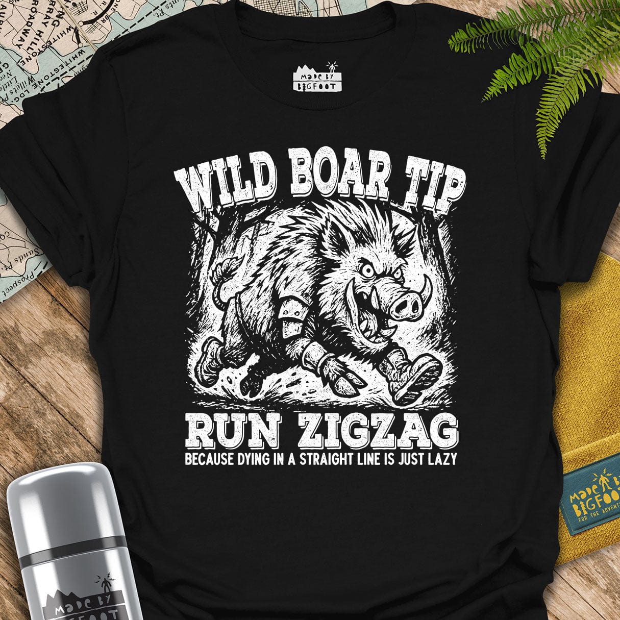Wild Boar Tip. Run Zigzag.