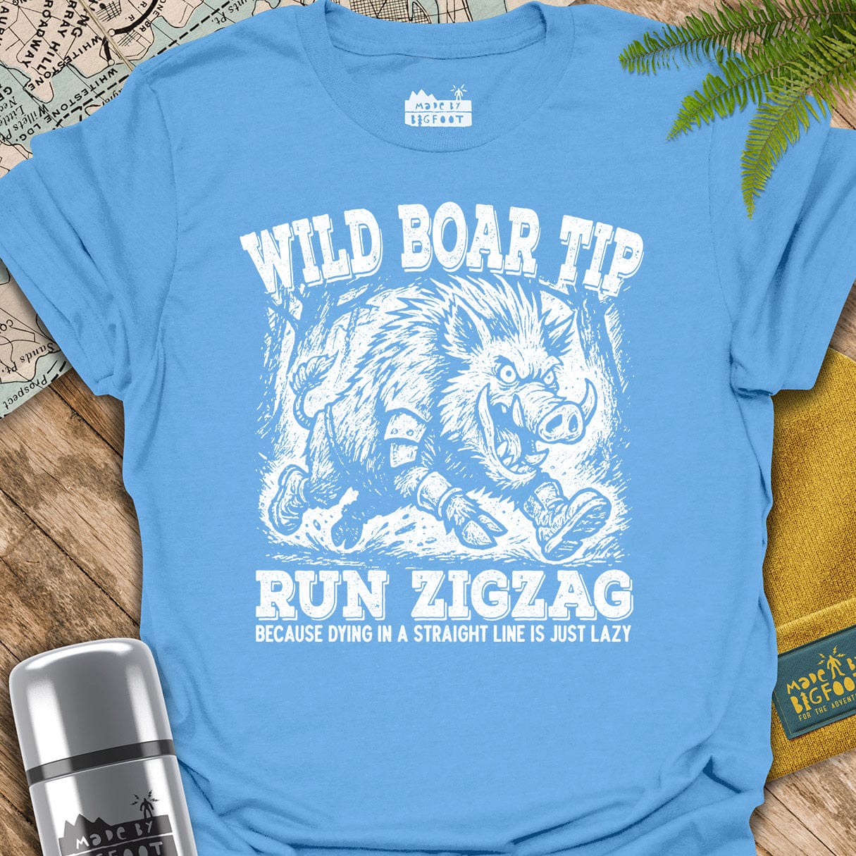 Wild Boar Tip. Run Zigzag.