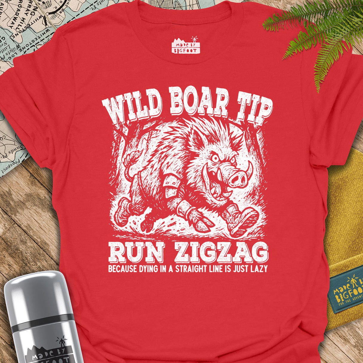 Wild Boar Tip. Run Zigzag.