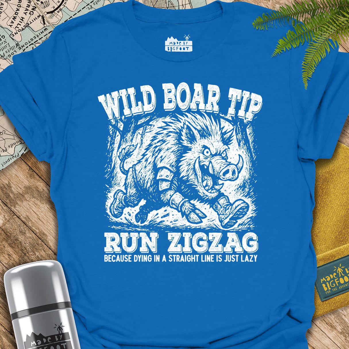 Wild Boar Tip. Run Zigzag.