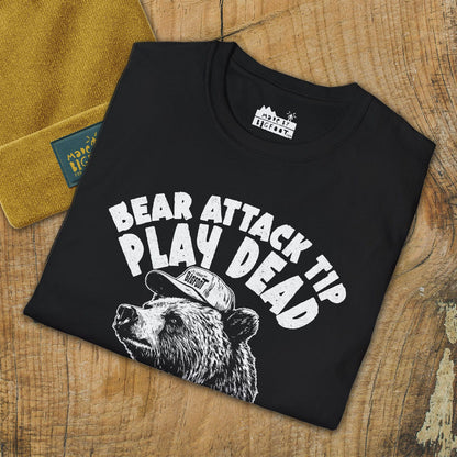 Bear Attack Tip. Play Dead. If Nothing Else It Saves The Bear Some Effort.