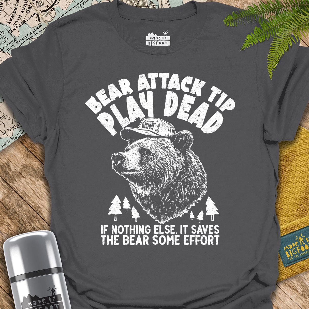 Bear Attack Tip. Play Dead. If Nothing Else It Saves The Bear Some Effort.