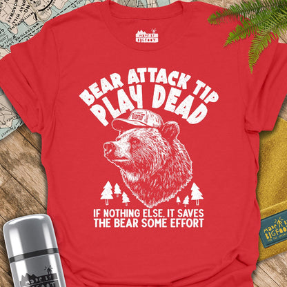Bear Attack Tip. Play Dead. If Nothing Else It Saves The Bear Some Effort.
