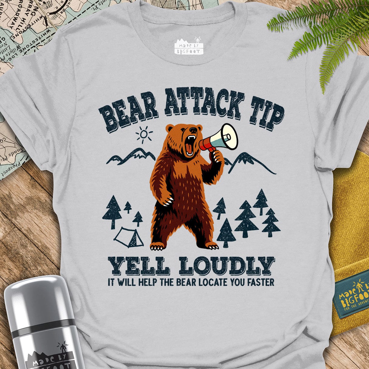 Bear Attack Tip. Yell Loudly! It Will help The Bear Locate You Faster.