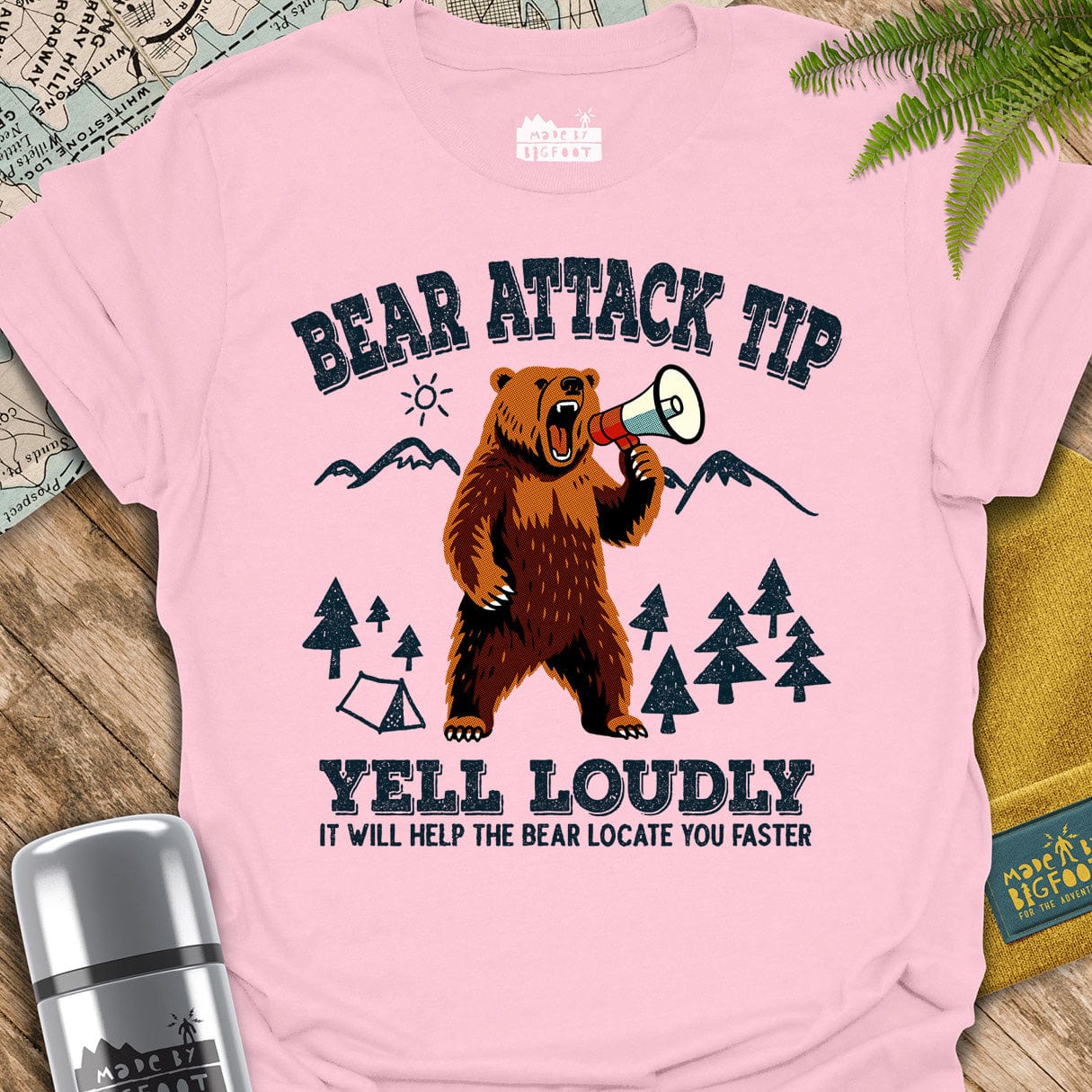 Bear Attack Tip. Yell Loudly! It Will help The Bear Locate You Faster.