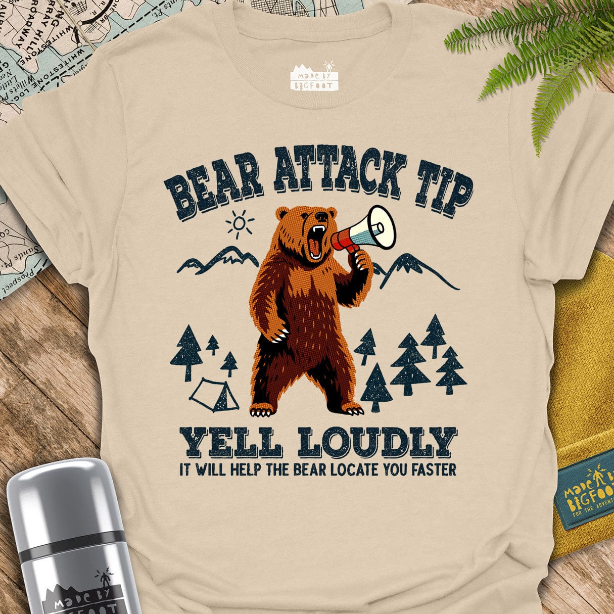 Bear Attack Tip. Yell Loudly! It Will help The Bear Locate You Faster.