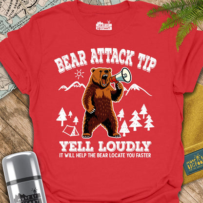 Bear Attack Tip. Yell Loudly! It Will help The Bear Locate You Faster.