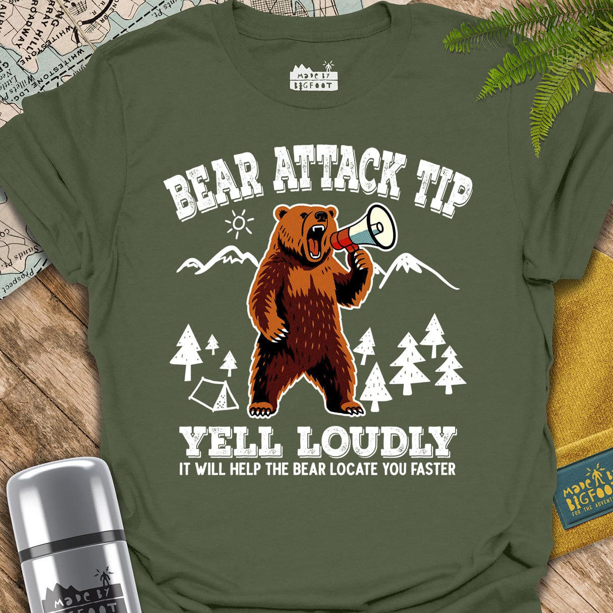 Bear Attack Tip. Yell Loudly! It Will help The Bear Locate You Faster.