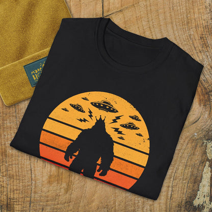 Bigfoot UFO Vintage Sunset