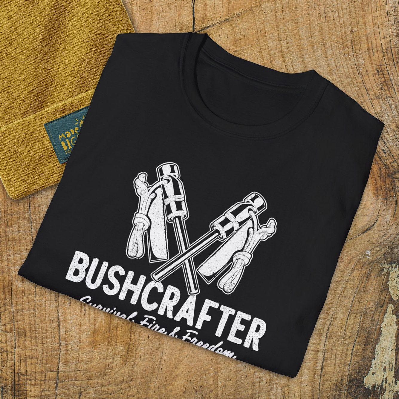 Bushcrafter. Survival, Fire, Freedom.