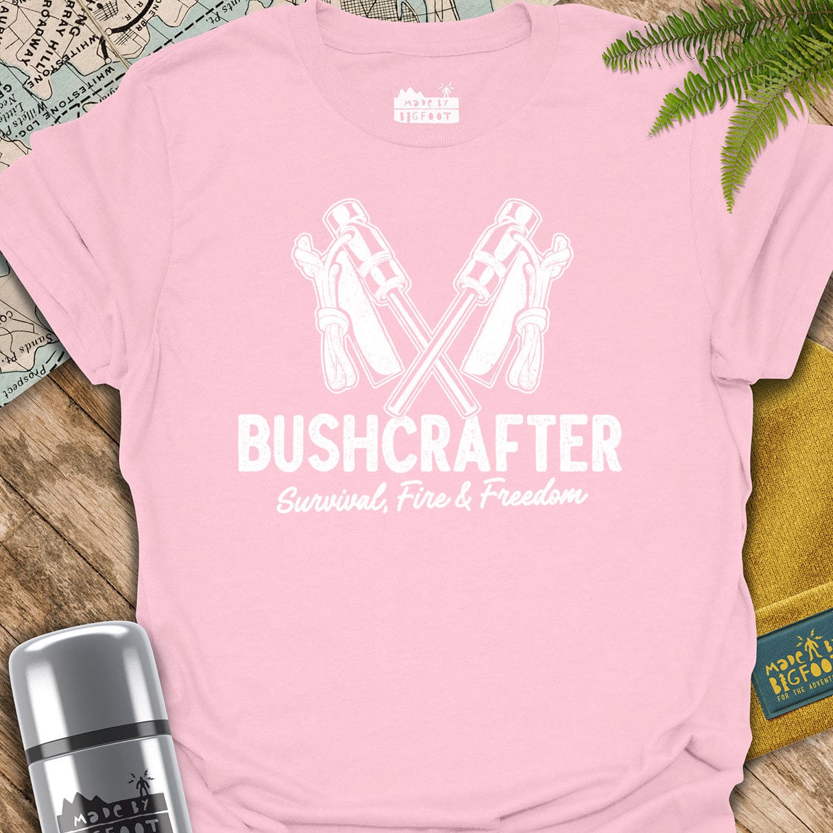 Bushcrafter. Survival, Fire, Freedom.