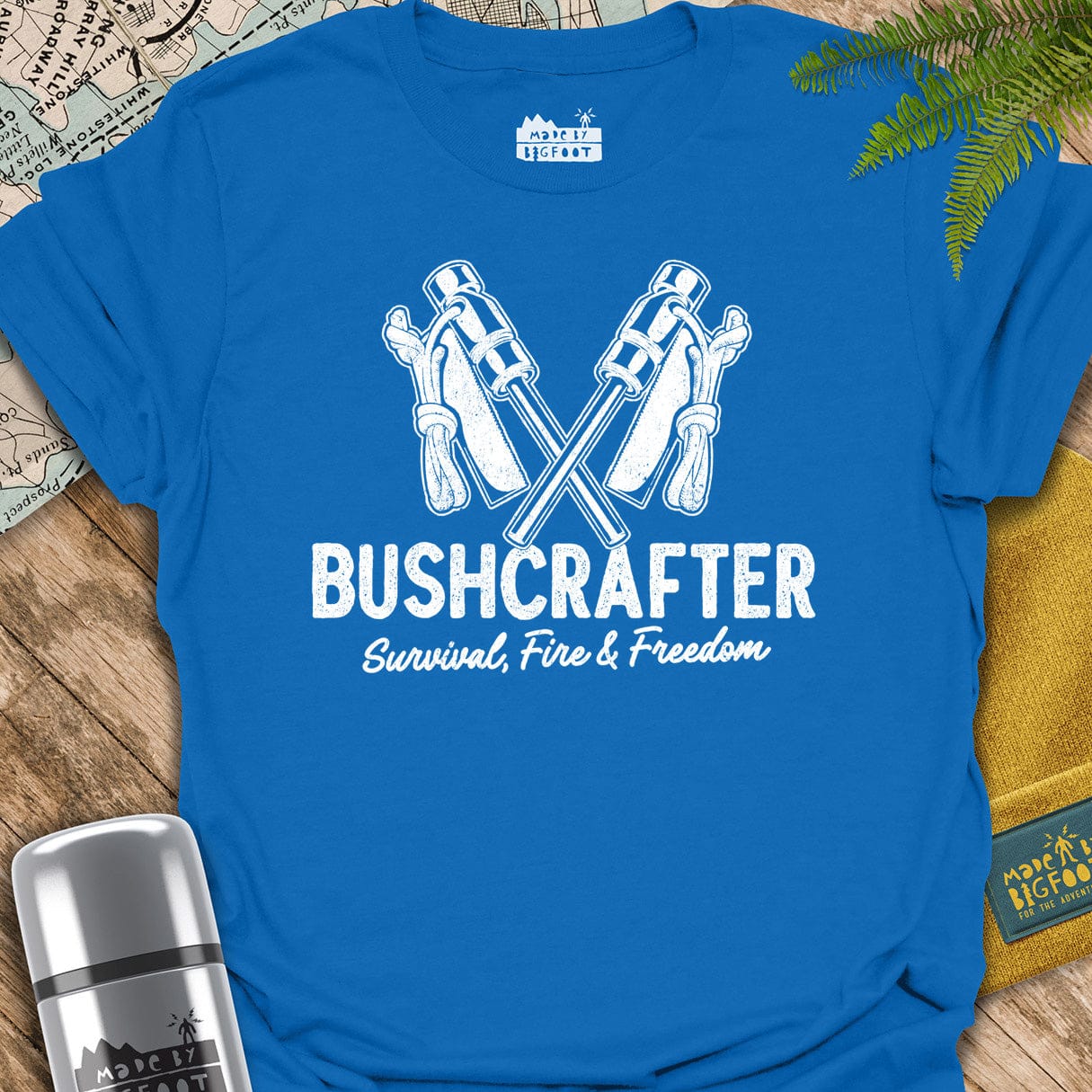 Bushcrafter. Survival, Fire, Freedom.