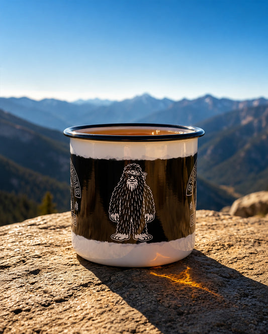 Coffee Club. Enamel Camp Mug.