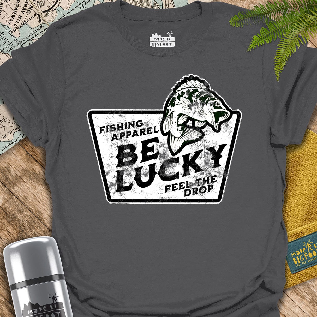 Fishing. Be Lucky. Feel The Drop.
