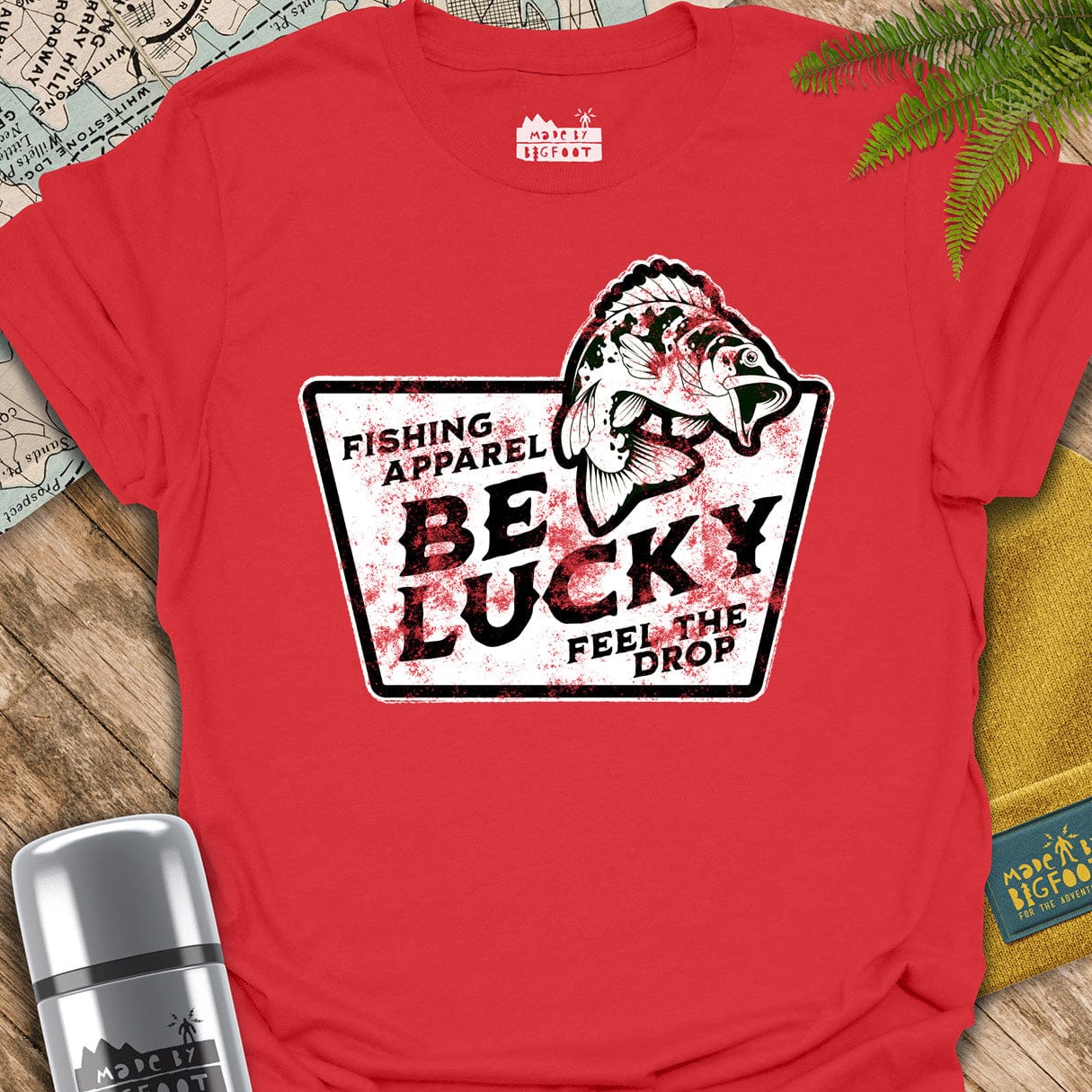 Fishing. Be Lucky. Feel The Drop.