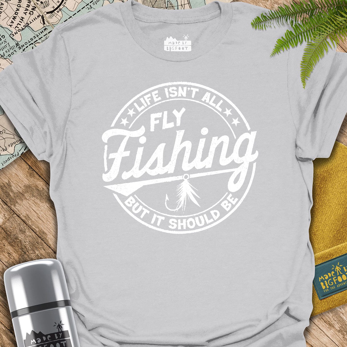 Fly Fishing. Vintage Design