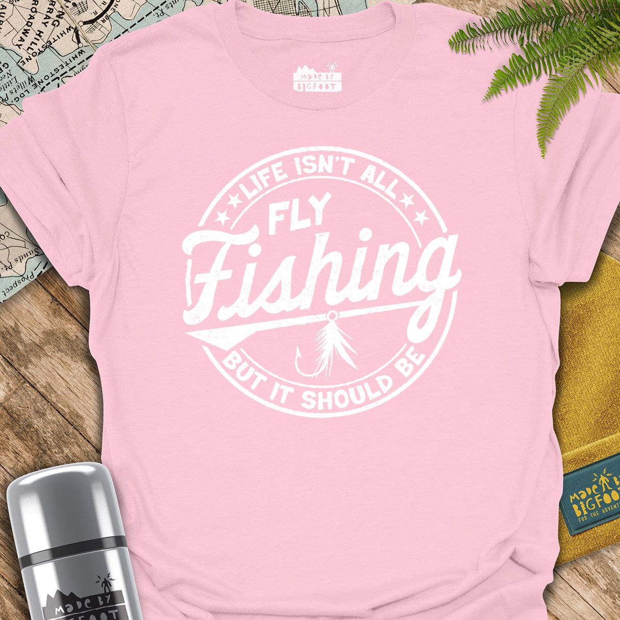 Fly Fishing. Vintage Design