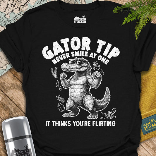 Gator Tip. Never Smile At One. It Thinks You're Flirting.