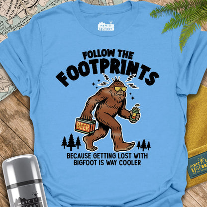 Follow The Footprint. Because Getting Lost With Bigfoot Is Way Cooler