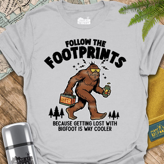 Follow The Footprint. Because Getting Lost With Bigfoot Is Way Cooler
