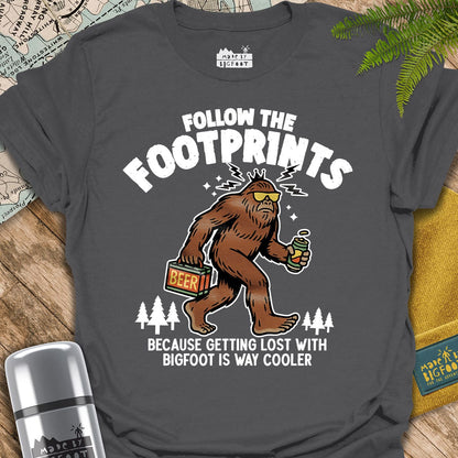 Follow The Footprint. Because Getting Lost With Bigfoot Is Way Cooler