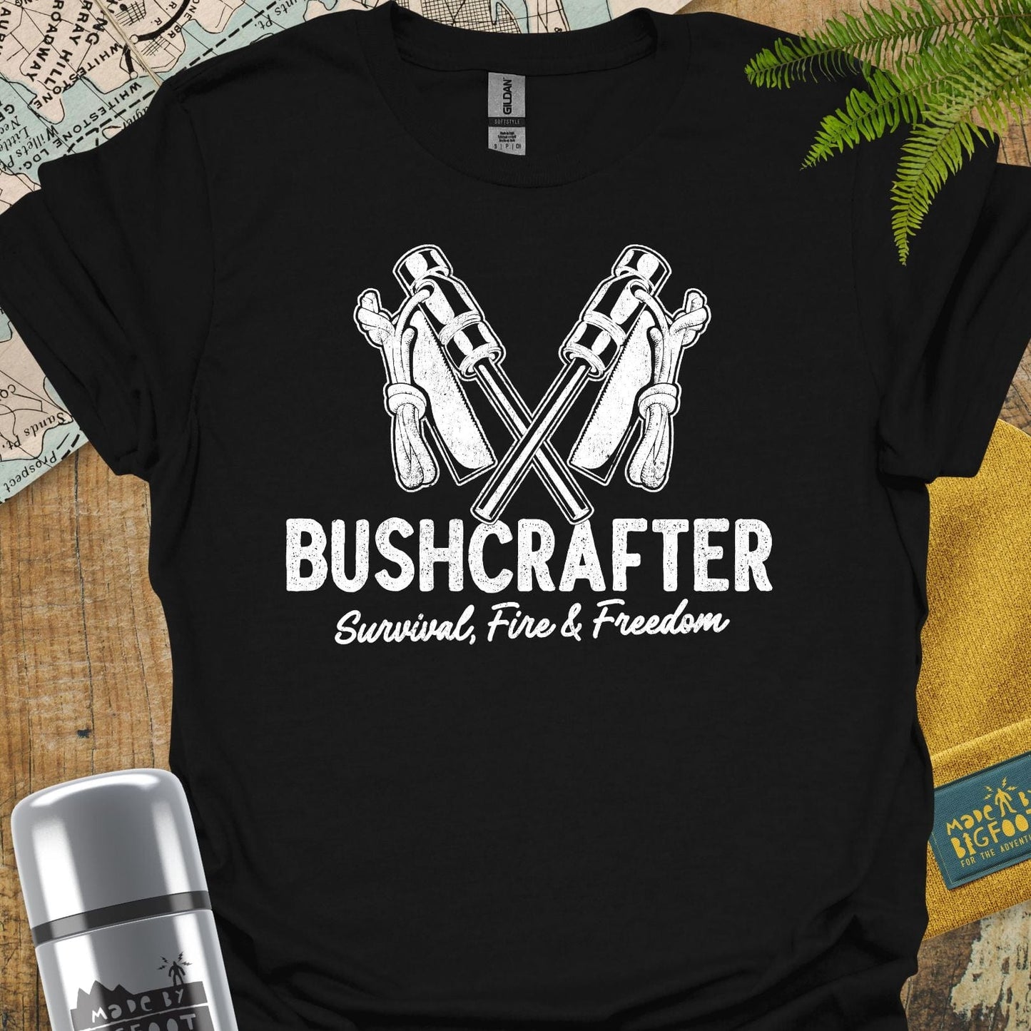 Bushcrafter. Survival, Fire, Freedom.