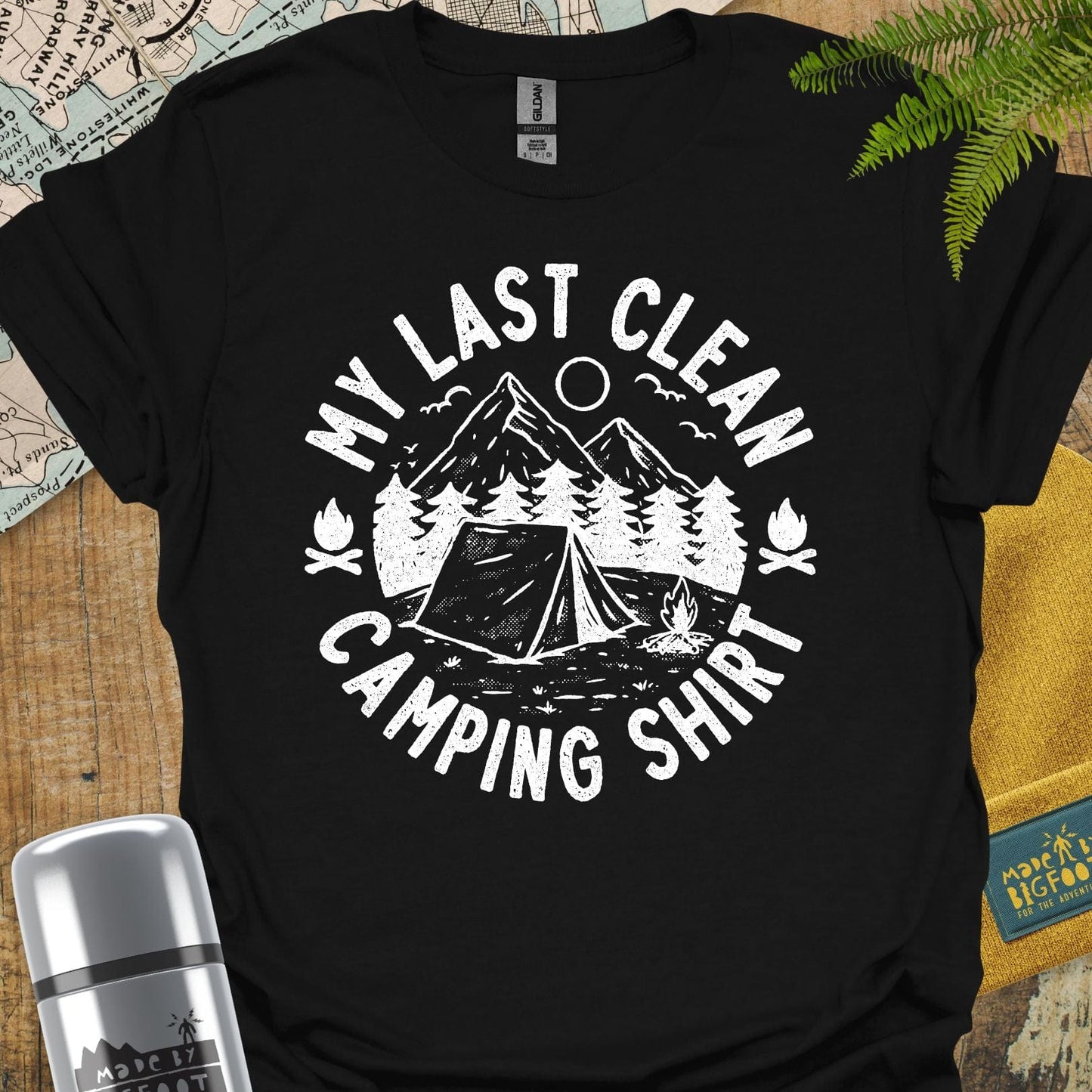 My Last Clean Camping Shirt