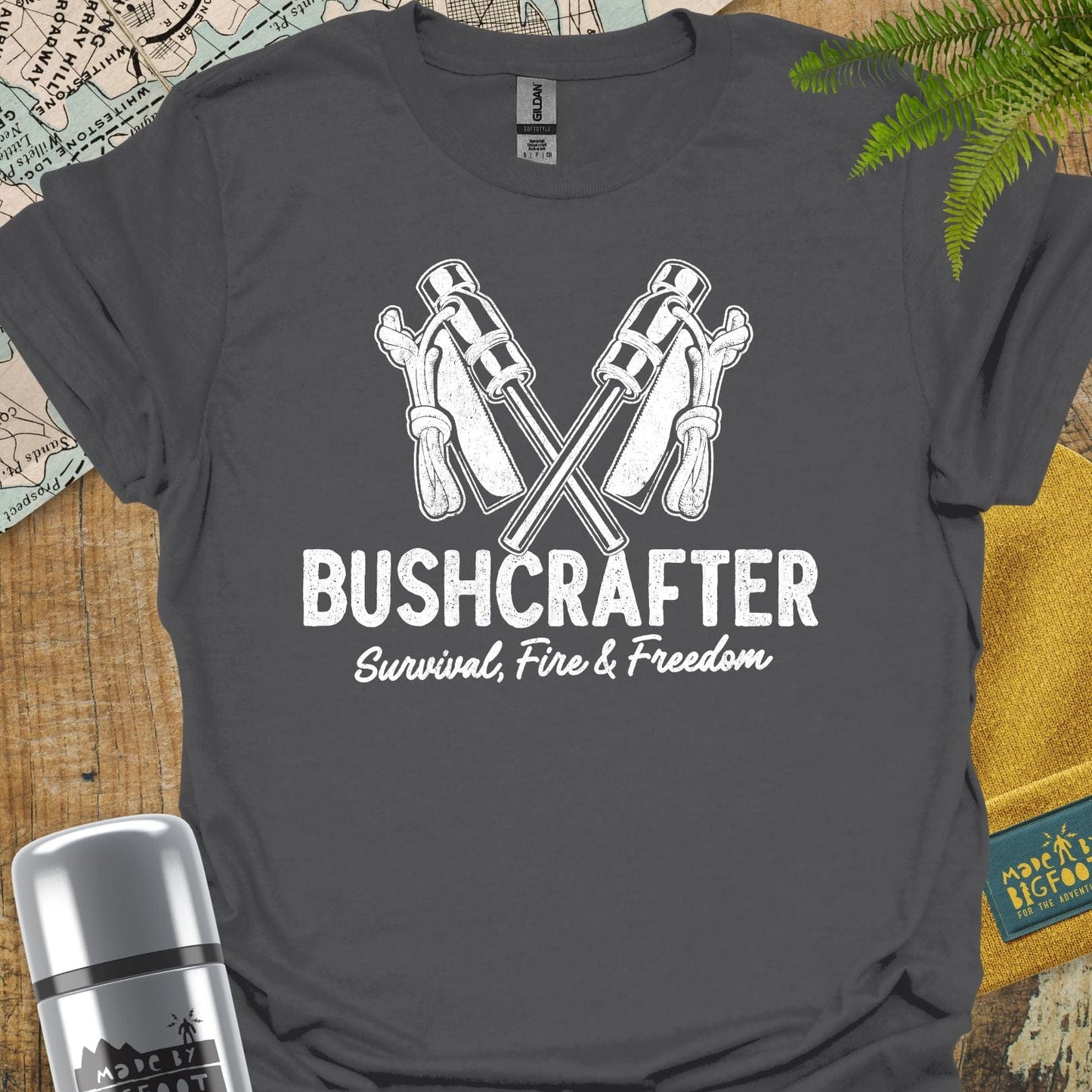 Bushcrafter. Survival, Fire, Freedom.