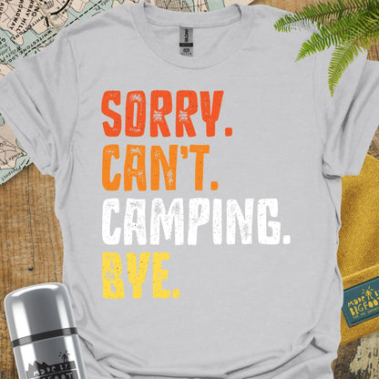 Sorry. Can't. Camping. Bye.