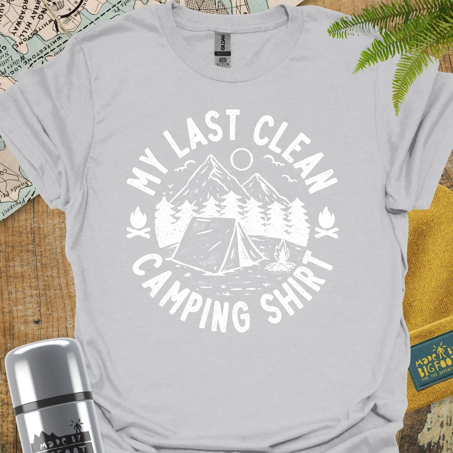 My Last Clean Camping Shirt