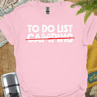 To Do List. Camping