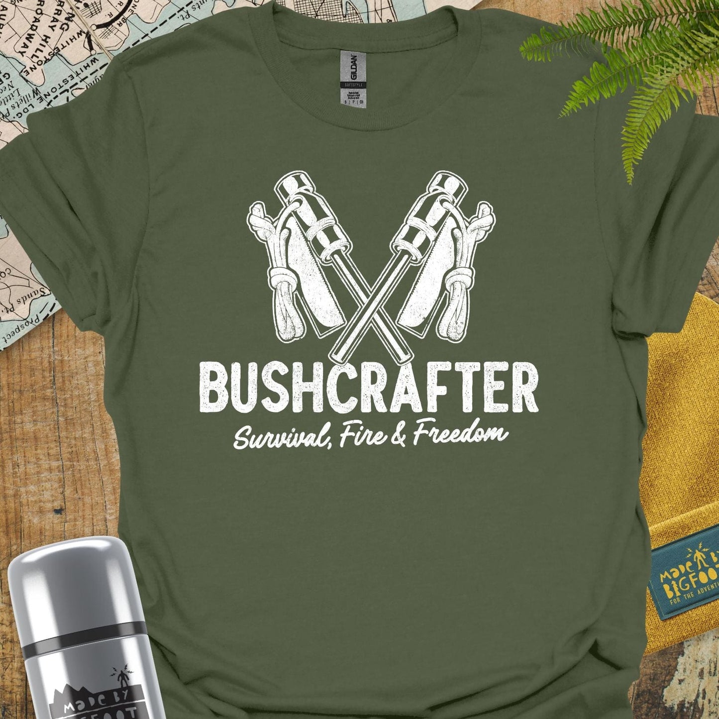 Bushcrafter. Survival, Fire, Freedom.