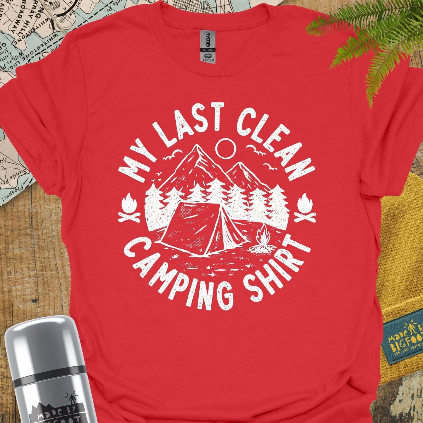 My Last Clean Camping Shirt