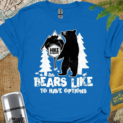 Hike In Groups. Bears Like To Have Options
