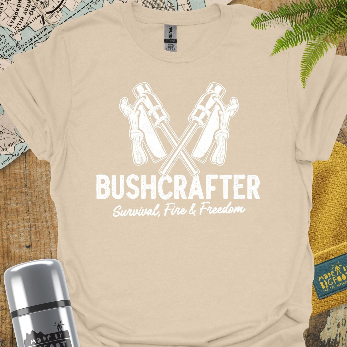 Bushcrafter. Survival, Fire, Freedom.