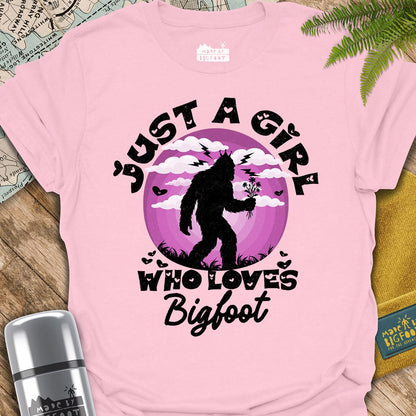 Just A Girl Who Loves Bigfoot (Flowers)