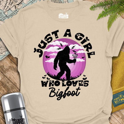 Just A Girl Who Loves Bigfoot (Flowers)