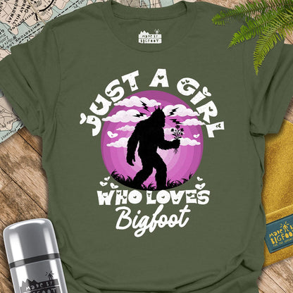 Just A Girl Who Loves Bigfoot (Flowers)