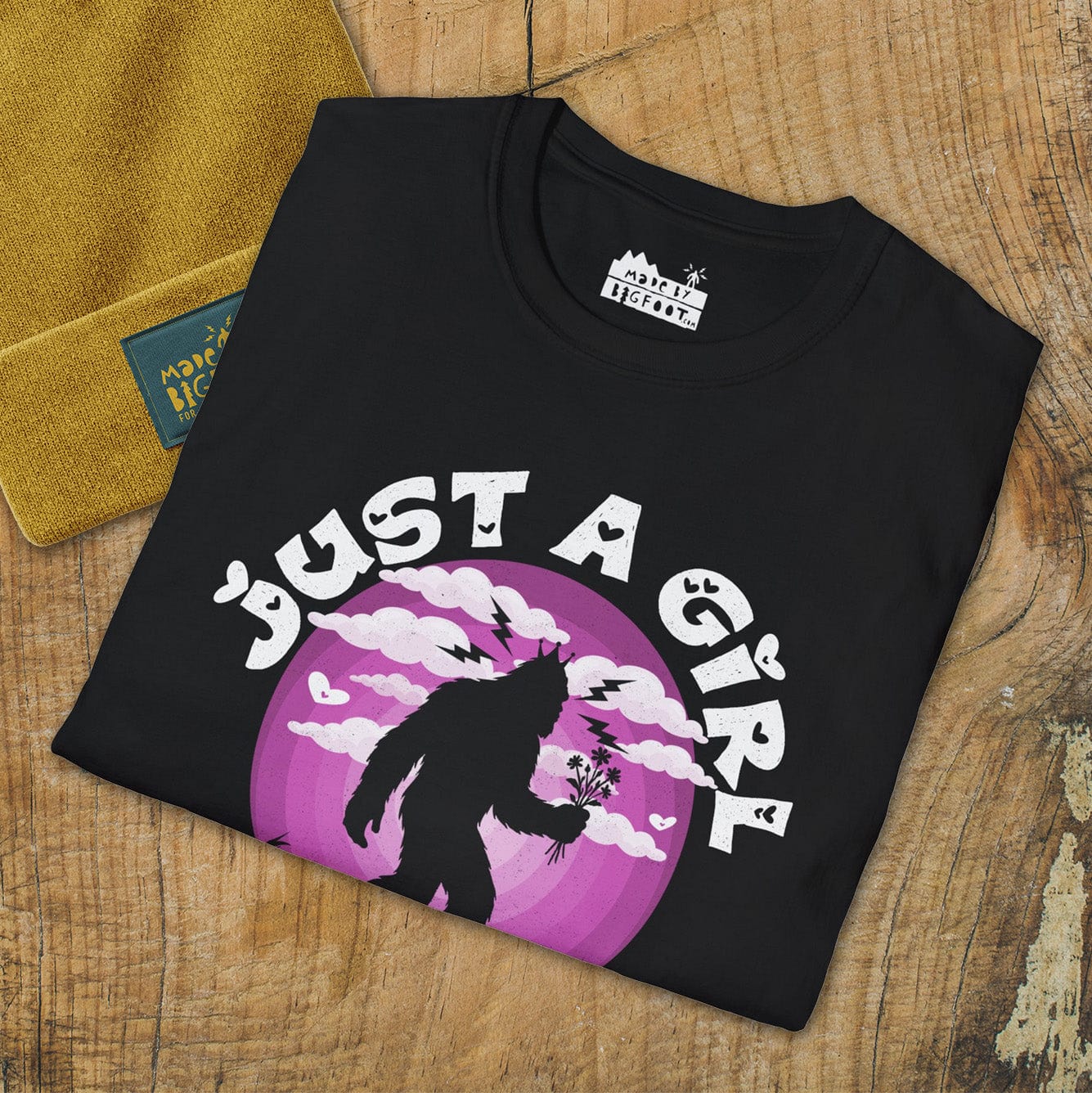 Just A Girl Who Loves Bigfoot (Flowers)