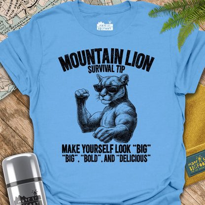 Mountain Lion Attack Tip. Make Yourself Look Big! Big, Bold, and Delicious.