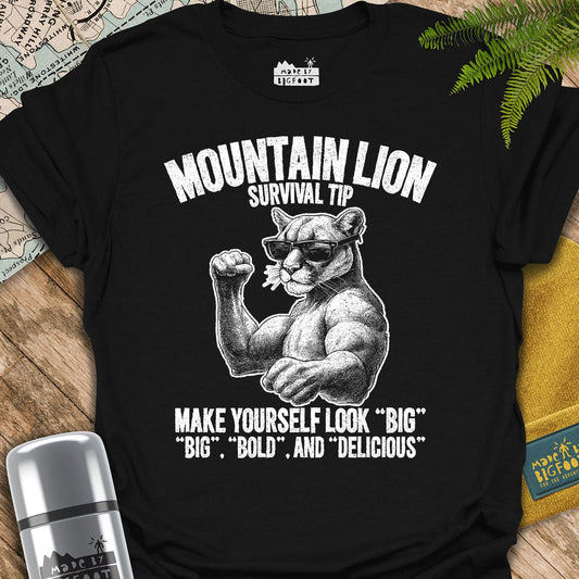 Mountain Lion Attack Tip. Make Yourself Look Big! Big, Bold, and Delicious.