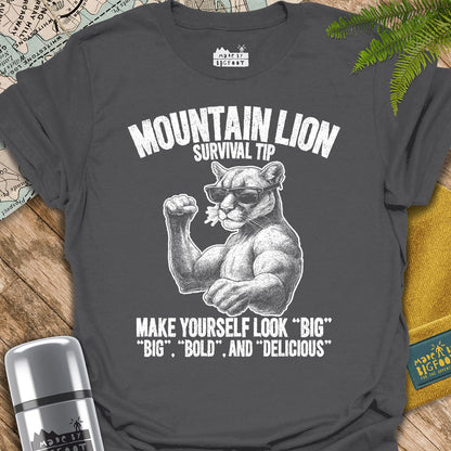 Mountain Lion Attack Tip. Make Yourself Look Big! Big, Bold, and Delicious.