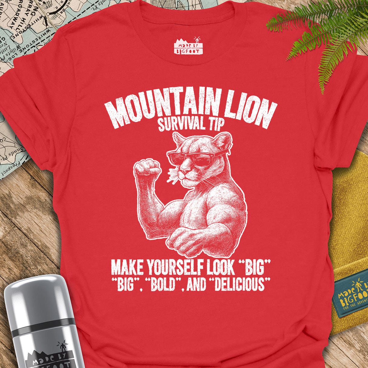 Mountain Lion Attack Tip. Make Yourself Look Big! Big, Bold, and Delicious.
