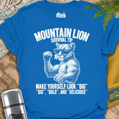Mountain Lion Attack Tip. Make Yourself Look Big! Big, Bold, and Delicious.