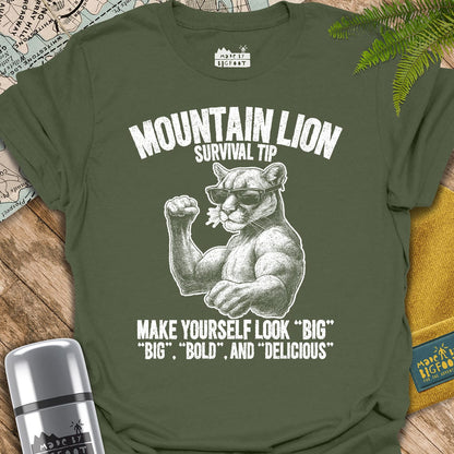 Mountain Lion Attack Tip. Make Yourself Look Big! Big, Bold, and Delicious.