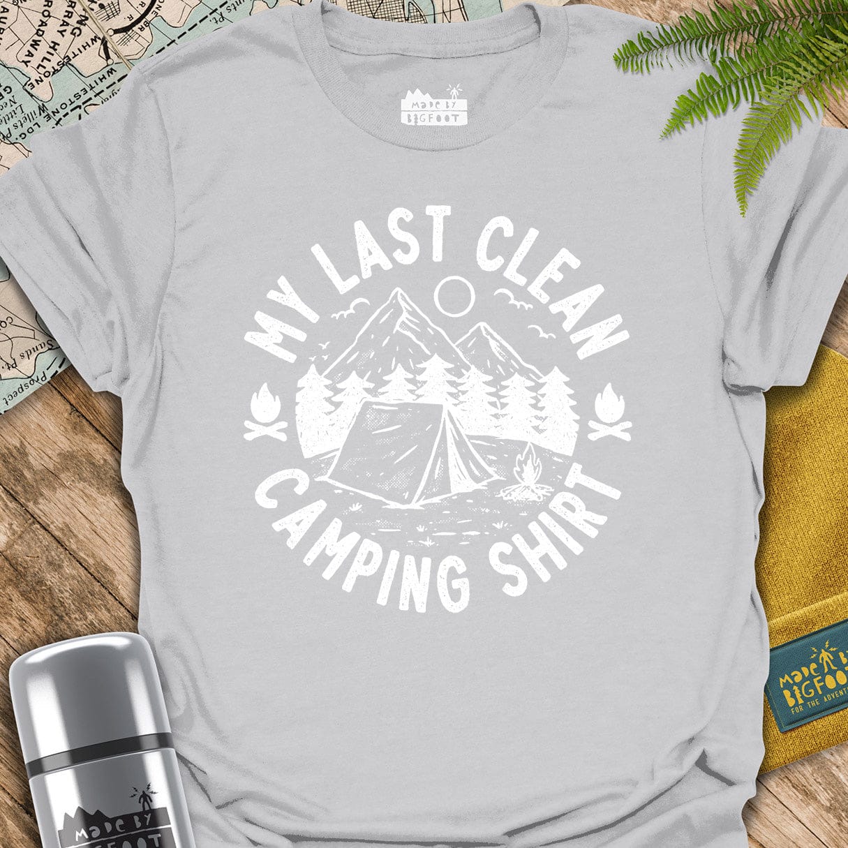 My Last Clean Camping Shirt