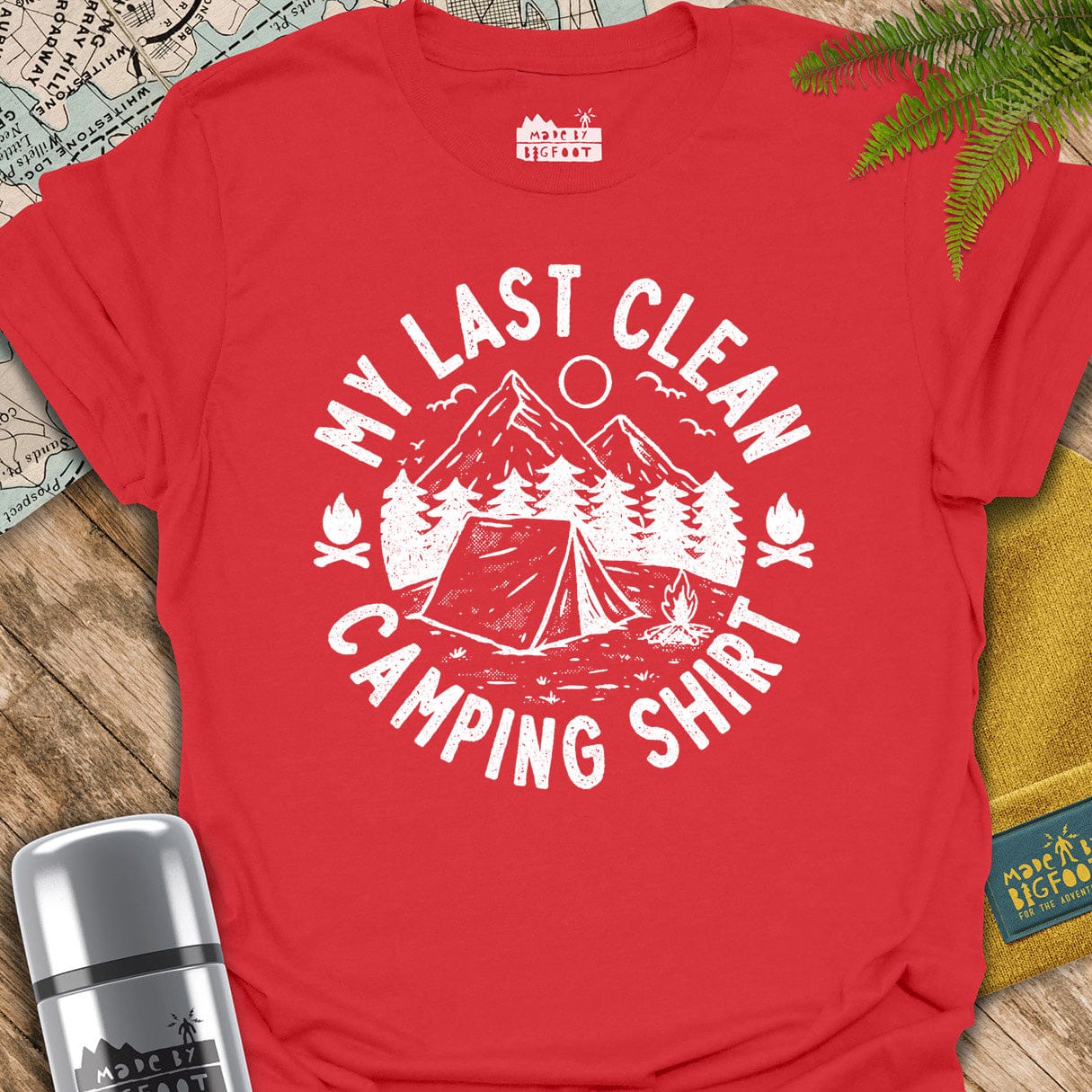 My Last Clean Camping Shirt